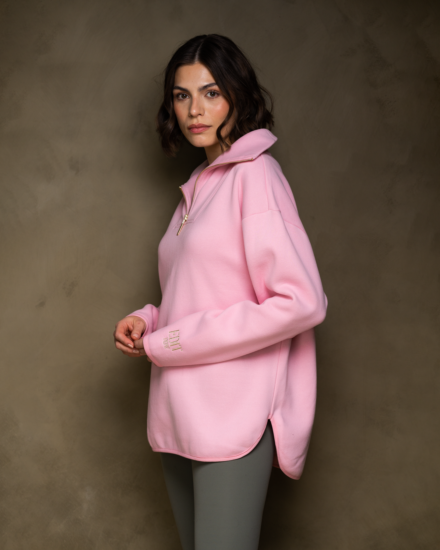 Elle Funnel Neck - Ballet Pink