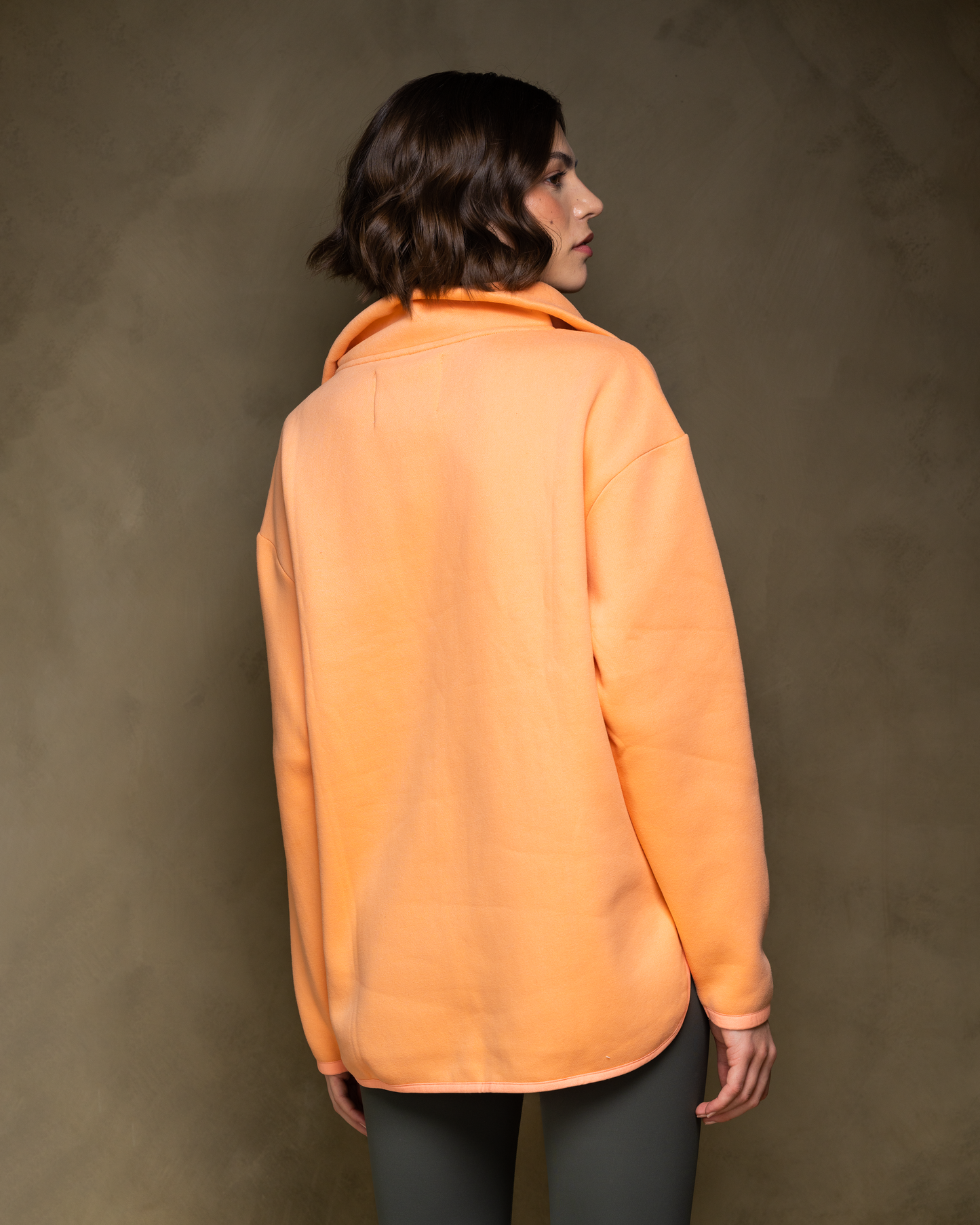 Elle Funnel Neck - Pastel Peach