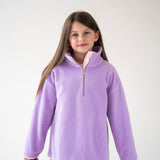 Last Size Sale Cosy kids fleece Lilac Bloom