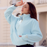 Last Chance Cosy fleece Powder Blue drawstring