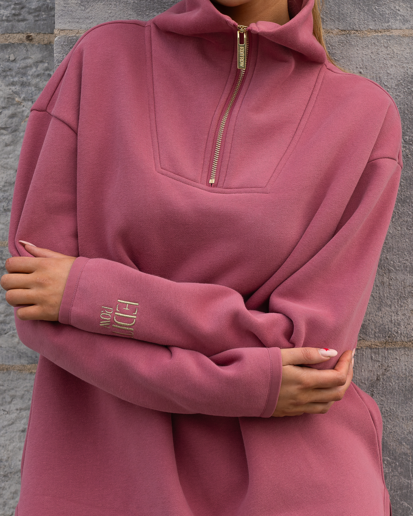 Elle Funnel Neck - Berry