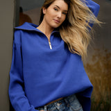 Elle Funnel Neck - Electric Blue