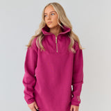 Elle Funnel Neck - Mulledberry