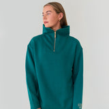 Elle Funnel Neck - Moody Teal
