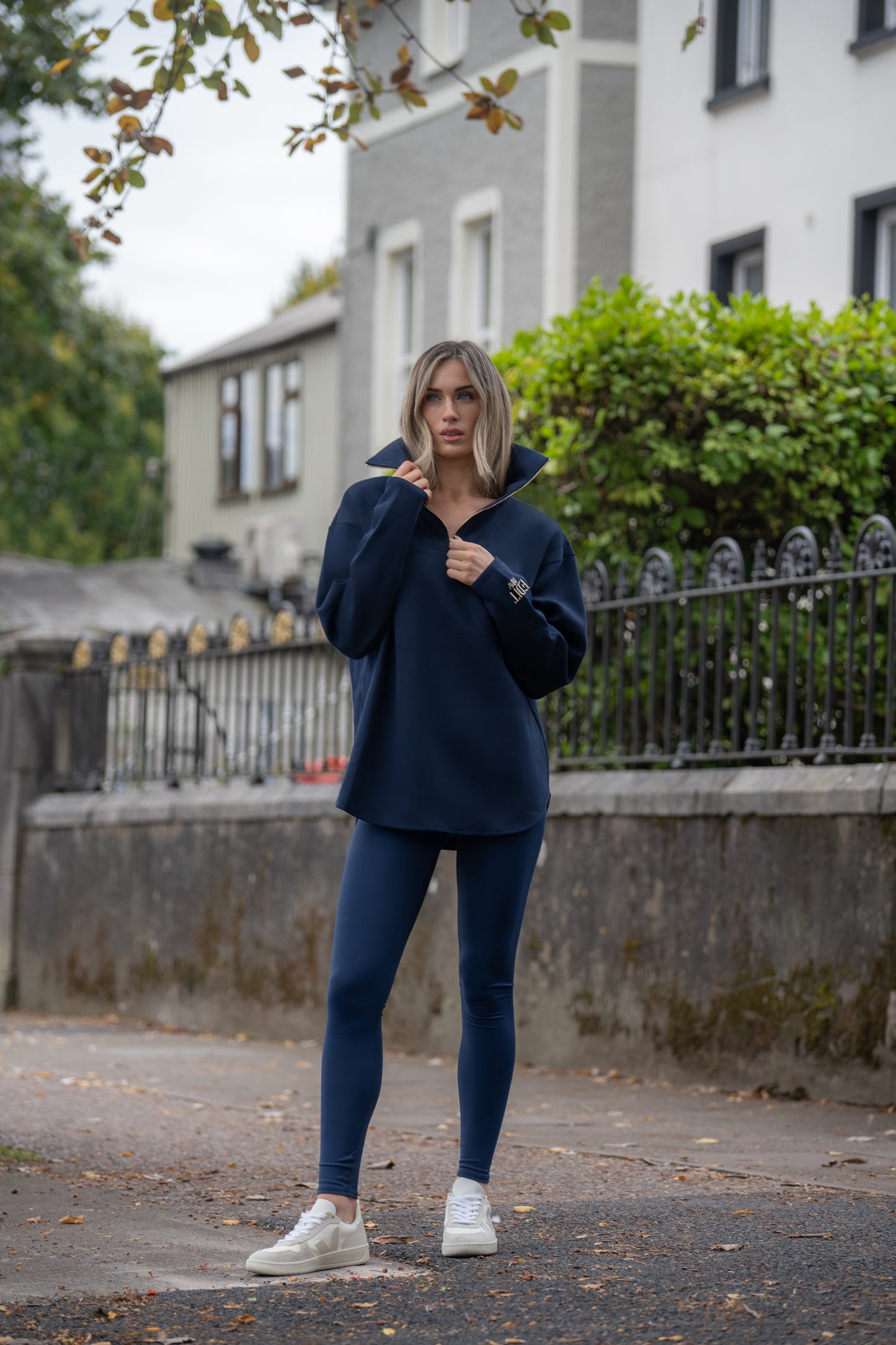 Elle Funnel neck Sailor Navy restock November