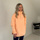 Elle Funnel Neck - Pastel Peach