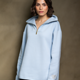 Elle Funnel Neck - Cloudy Blue (JUNE)