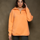 Elle Funnel Neck - Pastel Peach (JUNE)