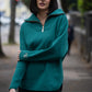 Elle Funnel neck Moody Teal