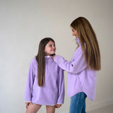 Cosy kids fleece Lilac Bloom