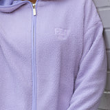 Teddy Sherpa Hoodie - Lilac