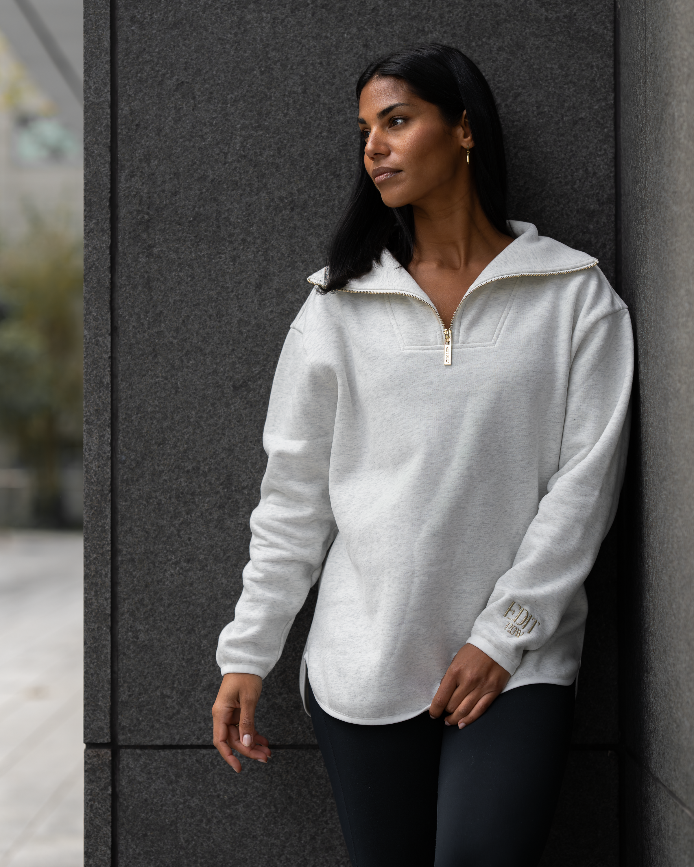 Elle Funnel Neck - Marble restock November