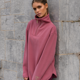 Elle Funnel Neck - Rose Berry