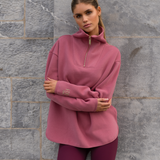 Elle Funnel Neck - Rose Berry