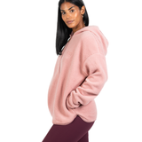 Teddy Sherpa Hoodie - Rose