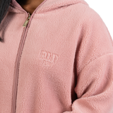 Teddy Sherpa Hoodie - Rose