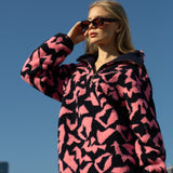 Last chance Aztec Elle Sherpa Fleece - Pink