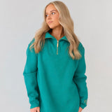 Elle Funnel Neck - Teal