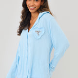 Pointelle Pyjamas Blue I do
