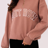CLAUDIA HALF ZIP cinnamon