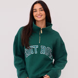 Claudia HALF-ZIP Hunter Green