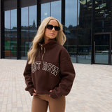 Claudia HALF-ZIP Chocolate Brown