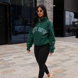 Claudia HALF-ZIP Hunter Green