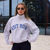 Claudia HALF-ZIP Electric Grey