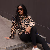 Elle Print Fleece Tiger