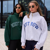 Claudia HALF-ZIP Electric Grey