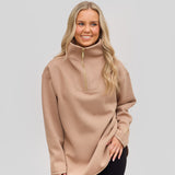 Elle Funnel Neck - Latte