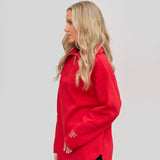 Elle Funnel Neck - Red Red