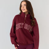 PRE ORDER 3-4 weeks Claudia HALF-ZIP Dark Cherry