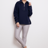 Campbell Funnel Zip Sweater - Sailor Navy