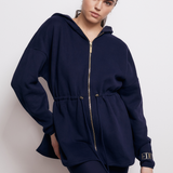 Klum Full Zip Hoodie - Sailor Navy